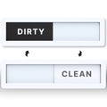 Mini Magnetic Dishwasher Clean/Dirty Sign