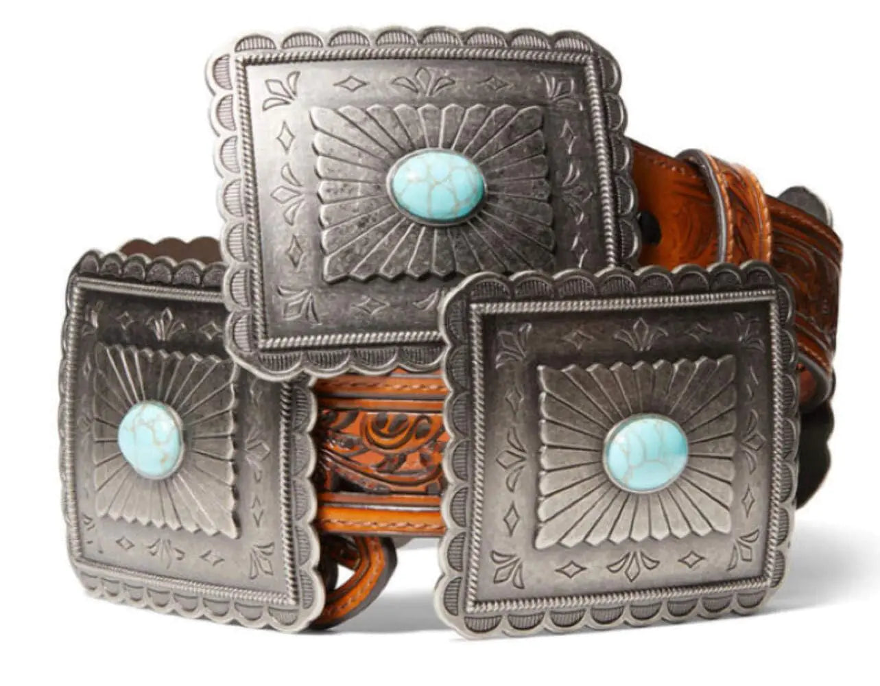 ARIAT Womens Turquoise Concho Belt