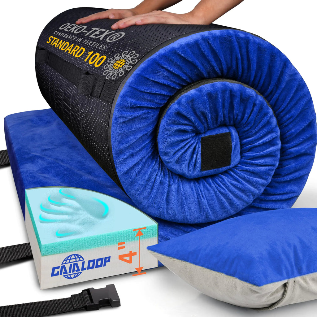 4-Inch Memory Foam Camping Mattress