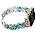 Vintage Metal Elastic Bracelet Compatible with Apple Watch Bands