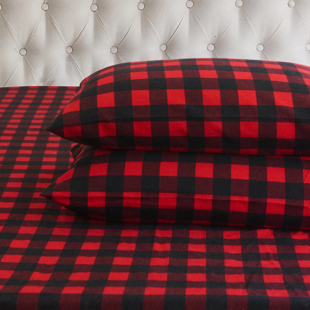 Ultra Soft 4-Piece 100% Turkish Cotton Flannel Sheet Set (Queen)