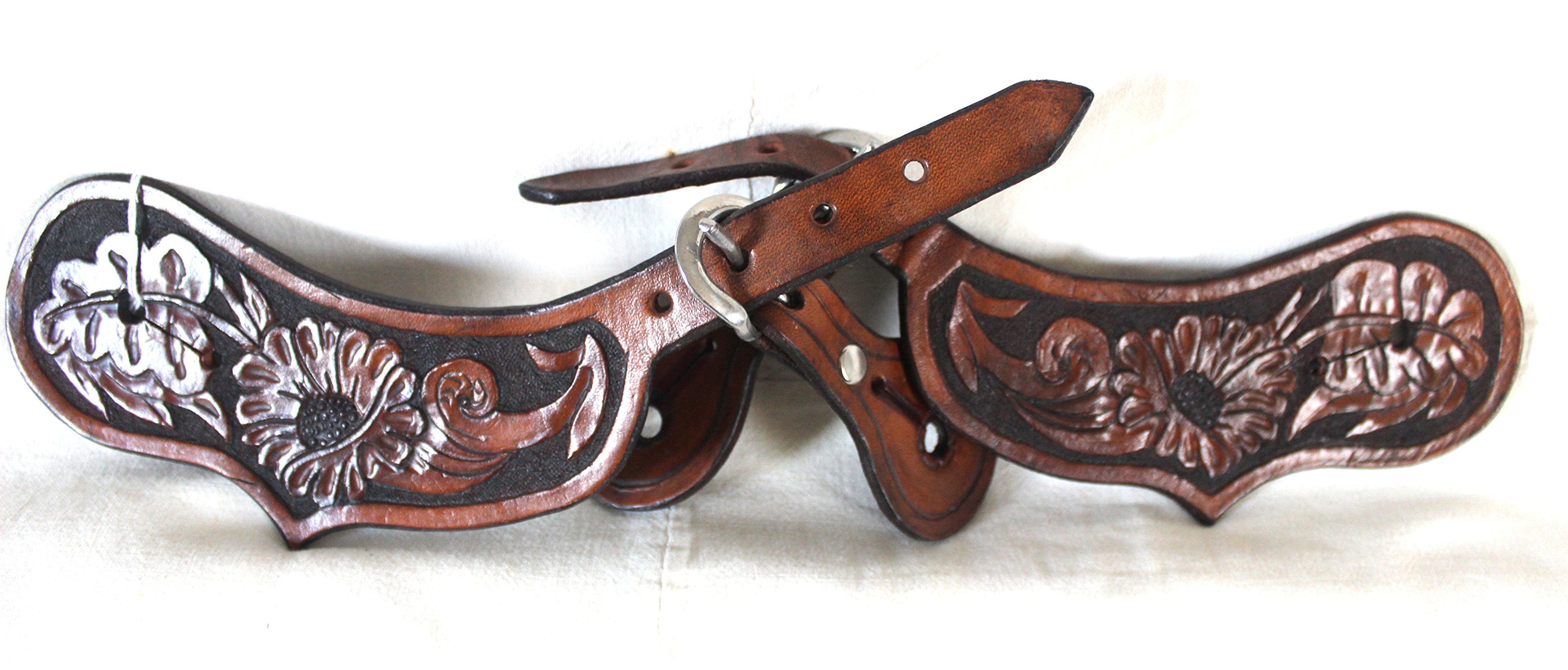 Foral Spur Straps with Hardware