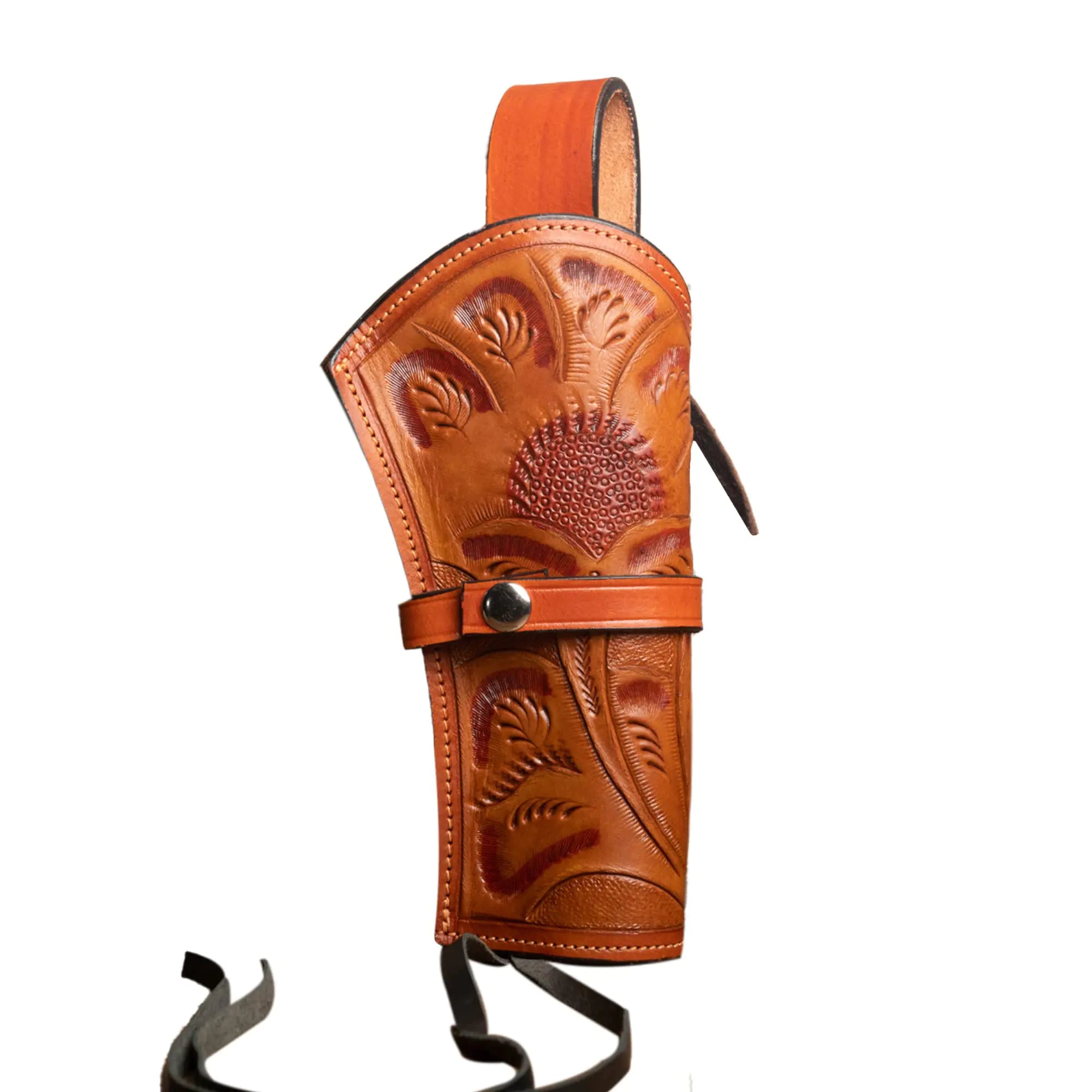 Hulara Leather Western Gun Holster for 4.75" and 5.5" Barrel Revolvers