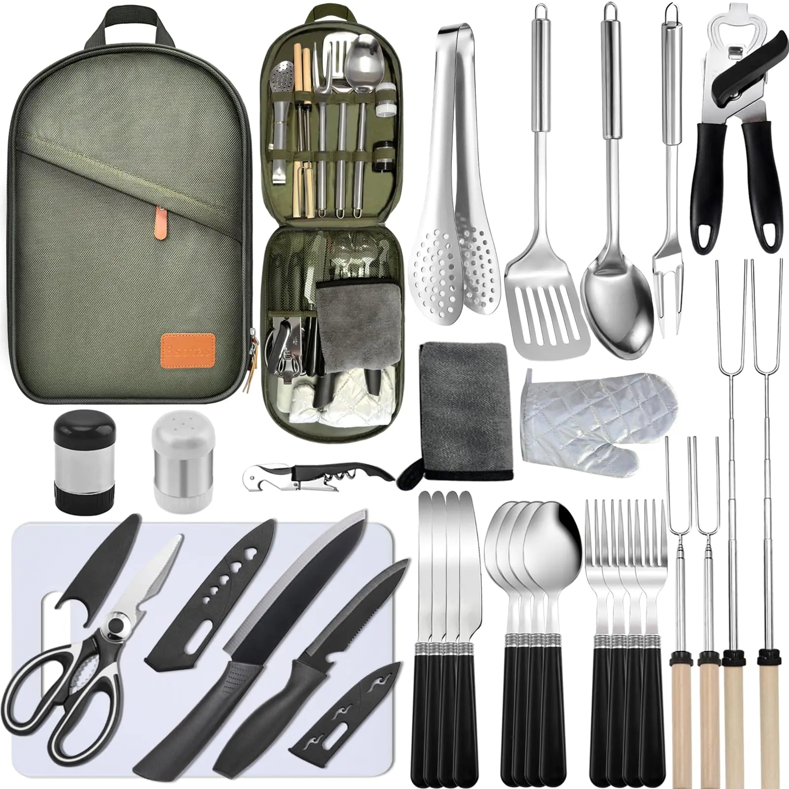 31-Piece Camping Cooking Utensil Set