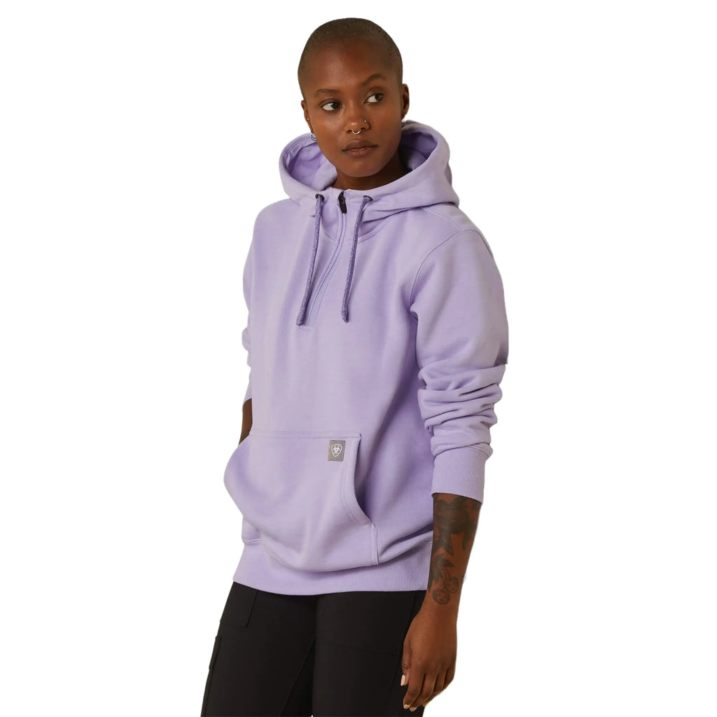 ARIAT Womens Rebar Skill Set 1/2 Zip Hoodie