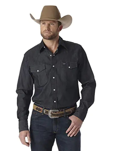 Wrangler Men's Western Premium Performance Advanced Comfort Workshirt