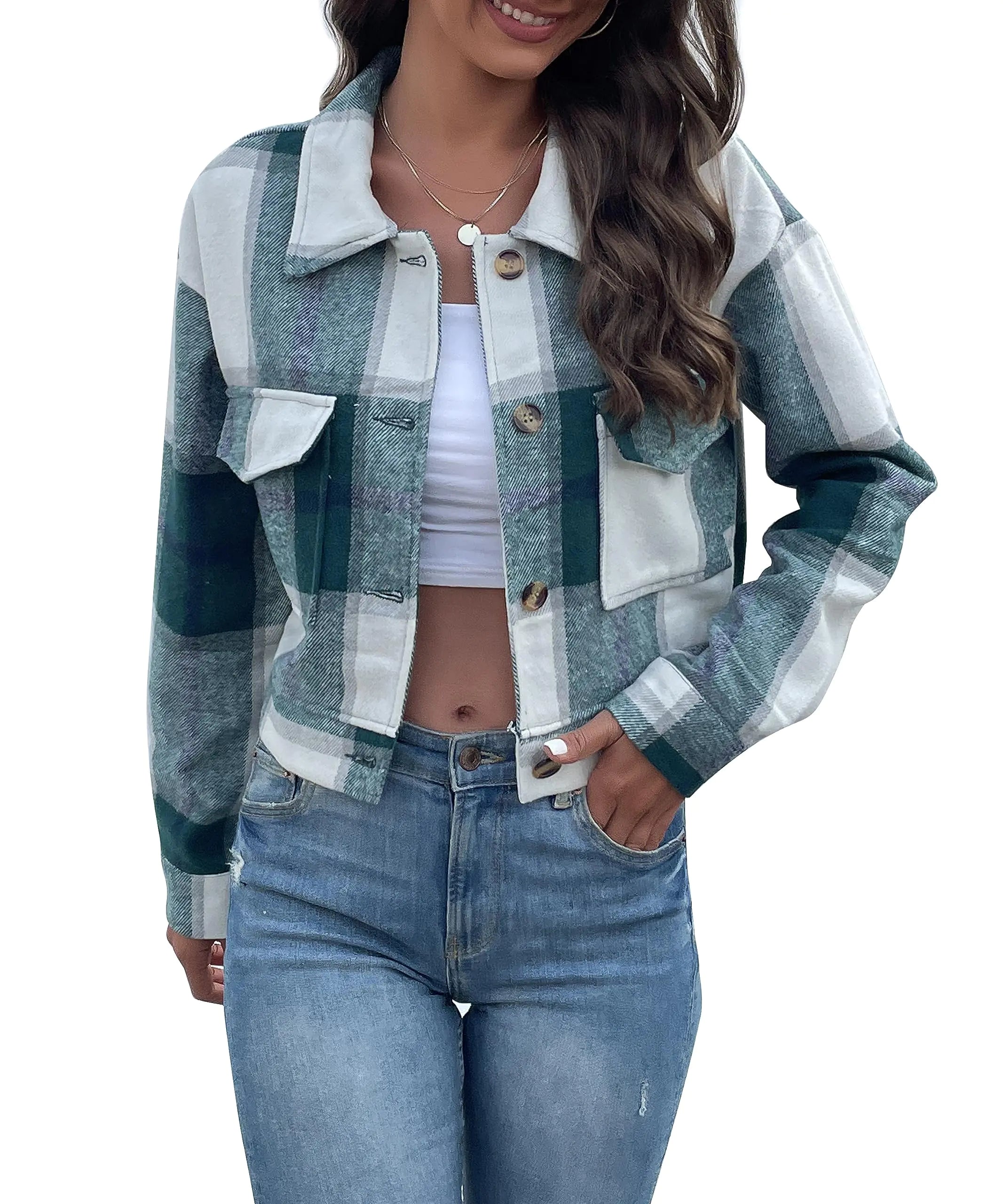 Women's Cropped Shacket