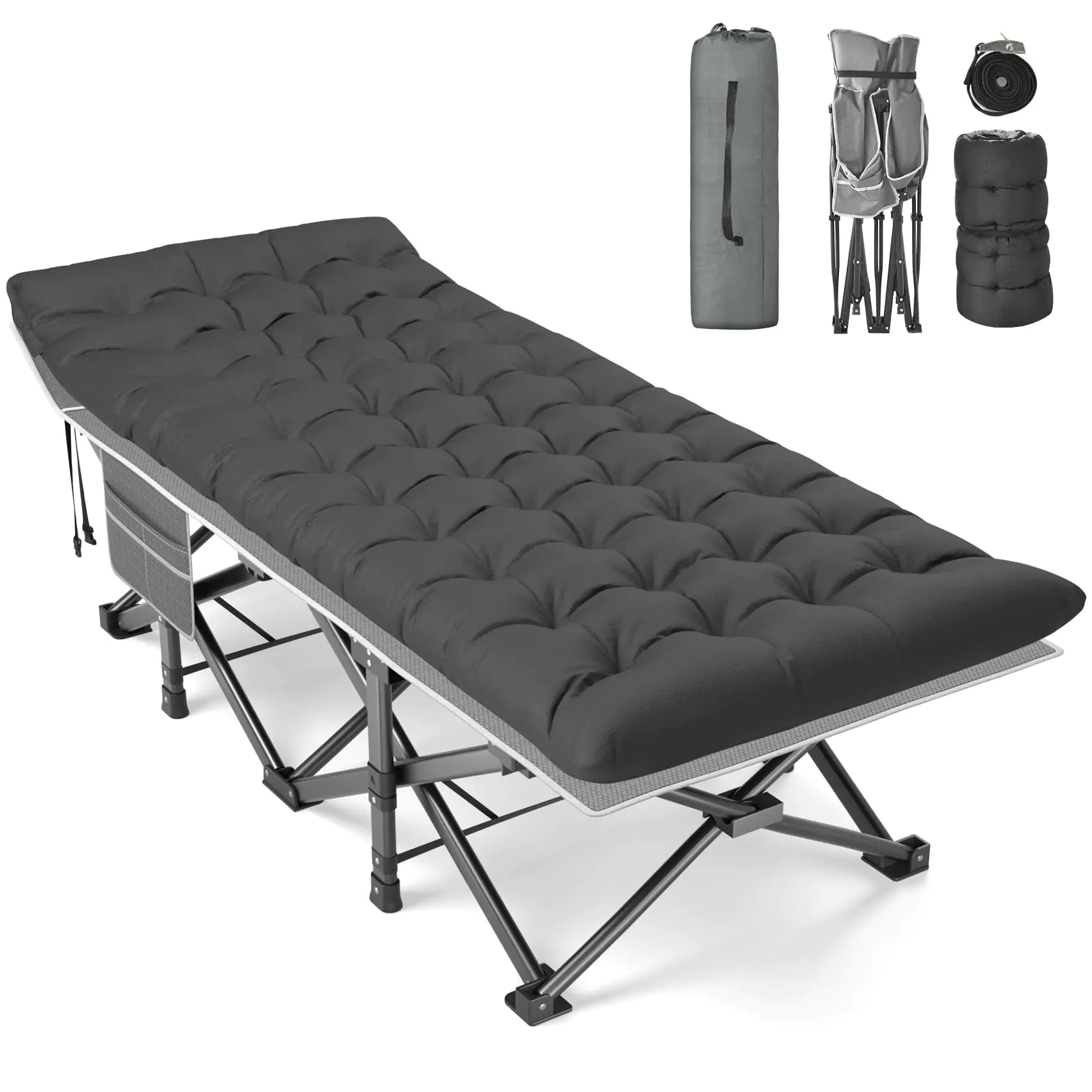 XXL Folding Camping Cot for Adults