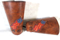 Men's Leather Cuffs - "The Patriot"