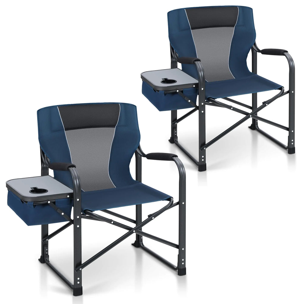 Oversized Folding Director's Chairs (Twin Pack)