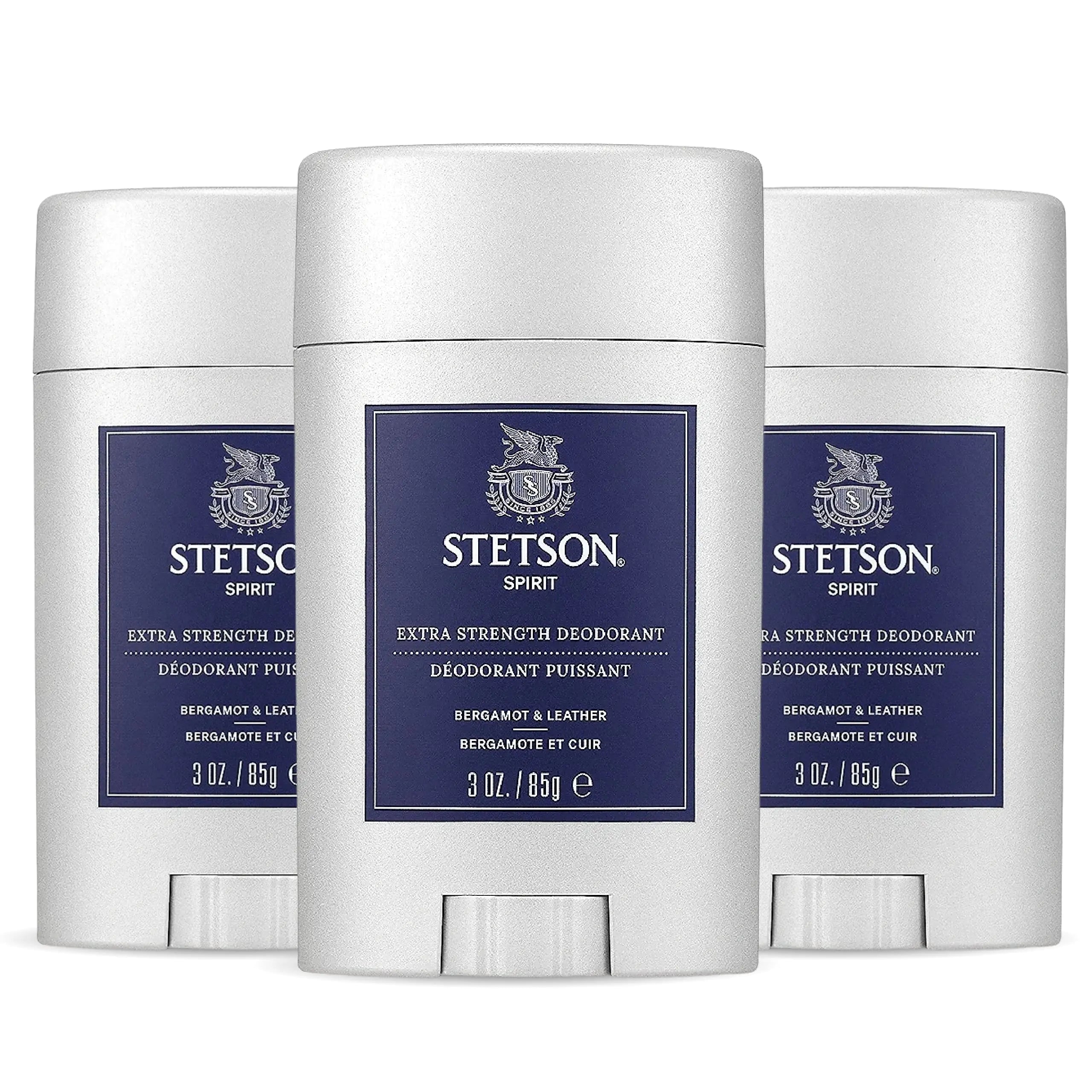 Stetson Personal Care Extra Strength Men's Deodorant 3 Pack