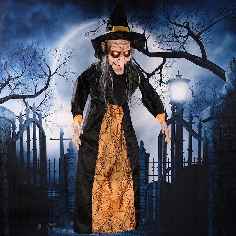 Halloween Witch With Glowing Eyes