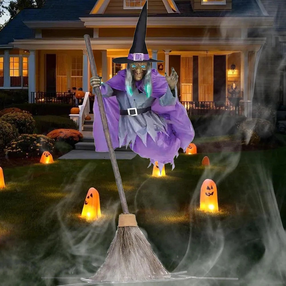 Flying Witch with Broom