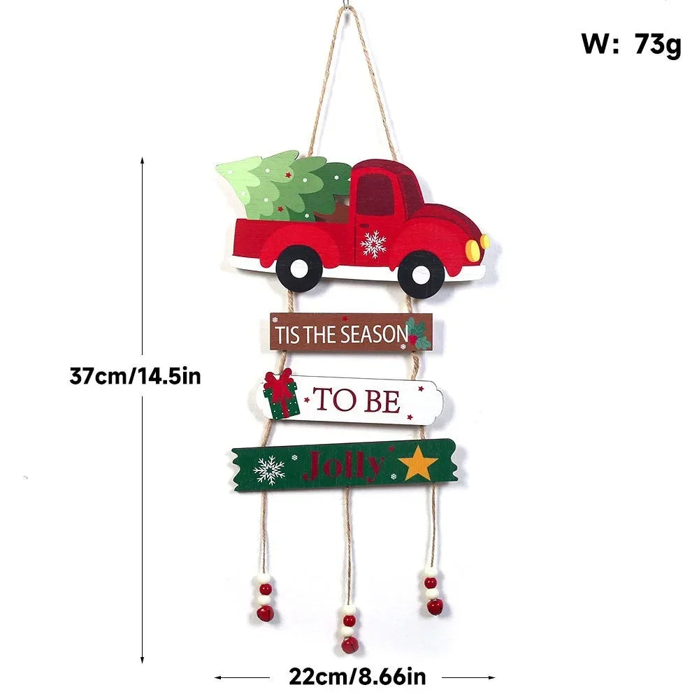 Hanging Wooden Christmas Wall Ornaments