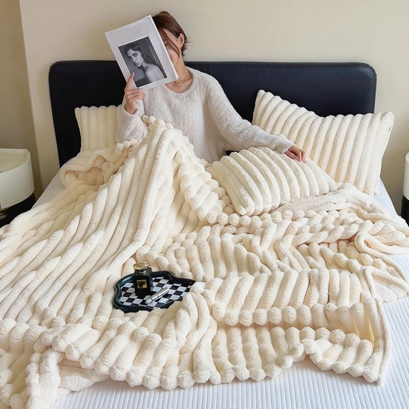 Imitation Rabbit Fur Blanket