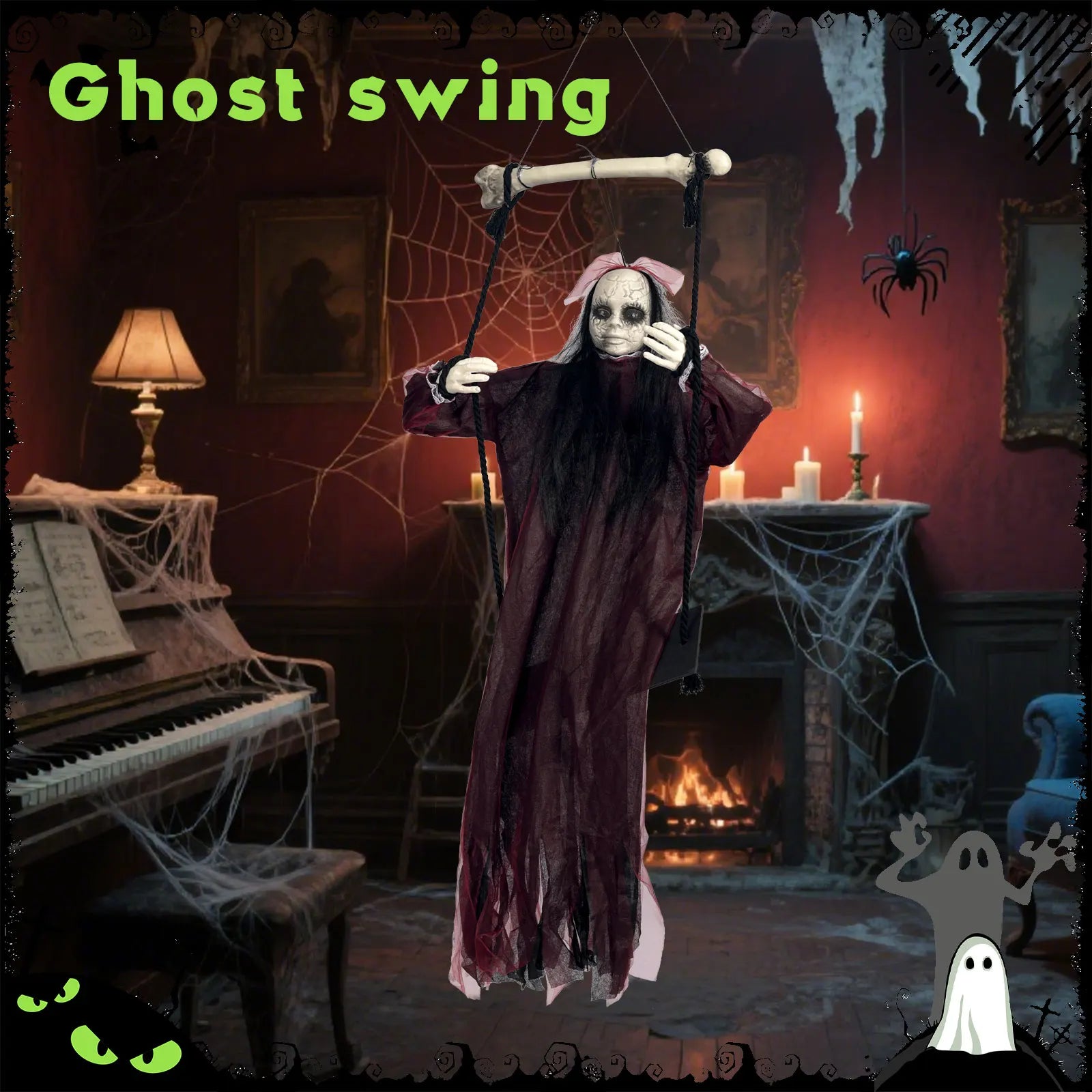 Swinging Ghost Decoration