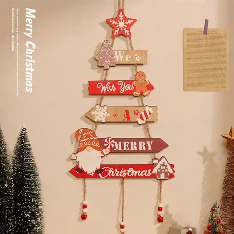 Hanging Wooden Christmas Wall Ornaments