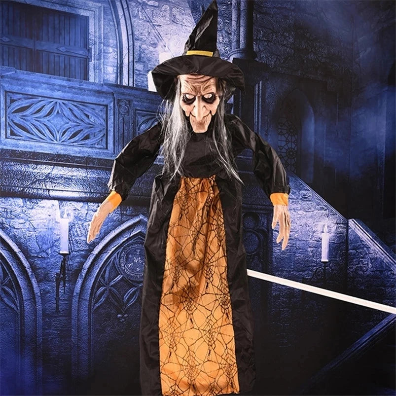 Halloween Witch With Glowing Eyes