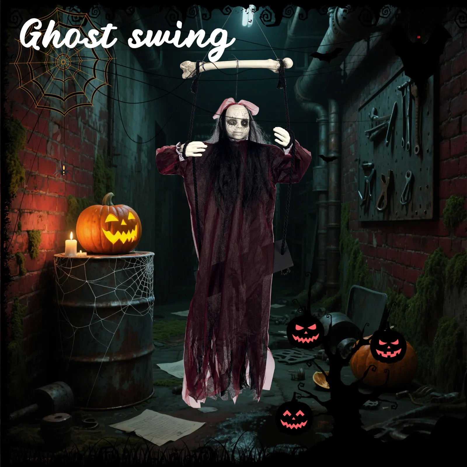 Swinging Ghost Decoration