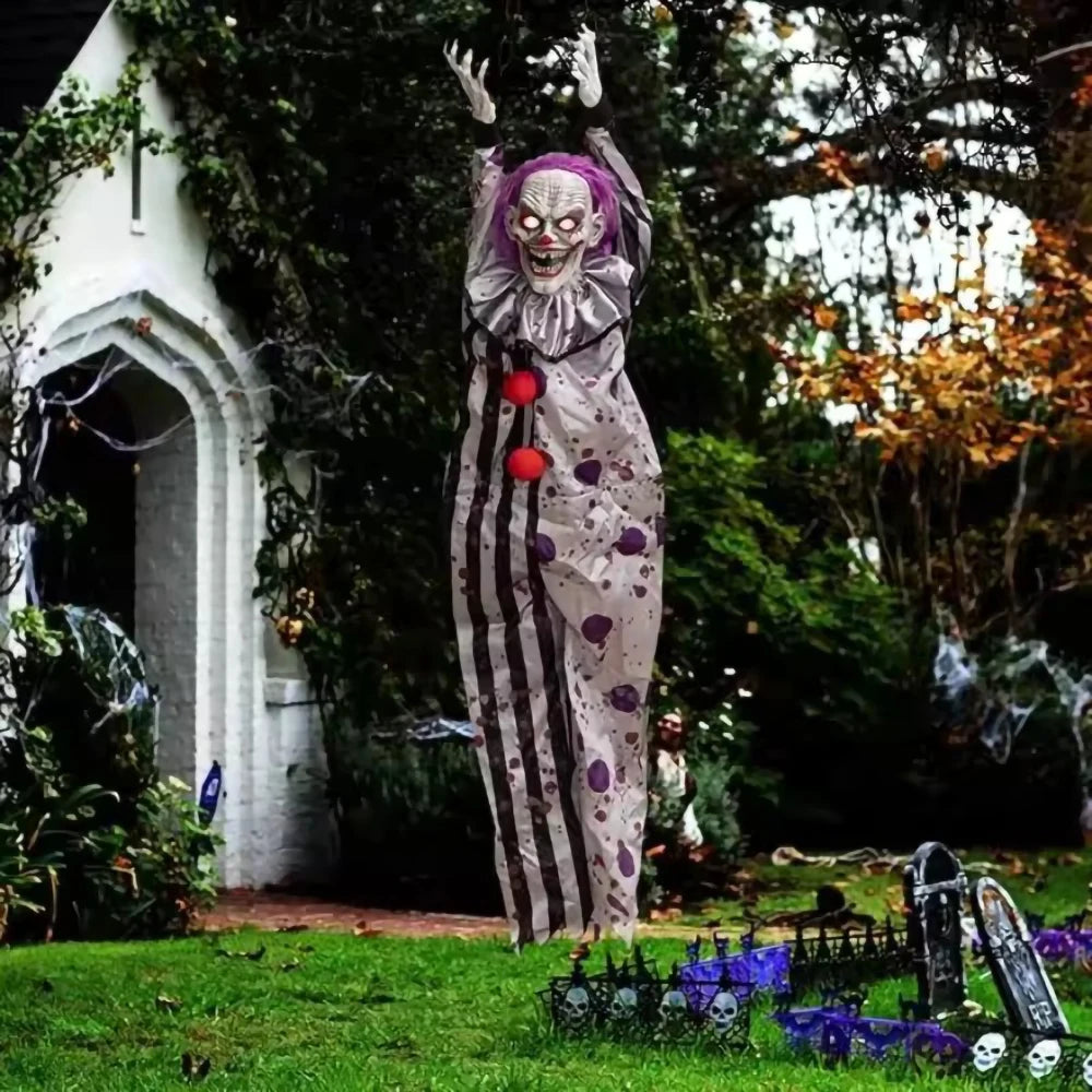Voice-Activated Hanging Ghost Clown