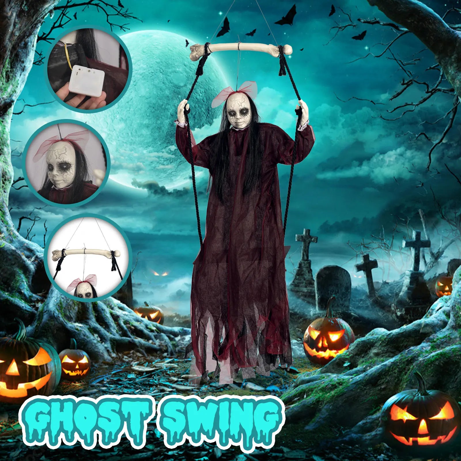 Swinging Ghost Decoration