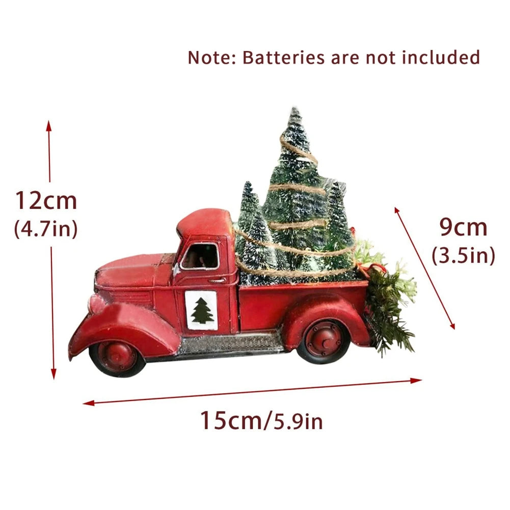 Classic Red Truck with Lights