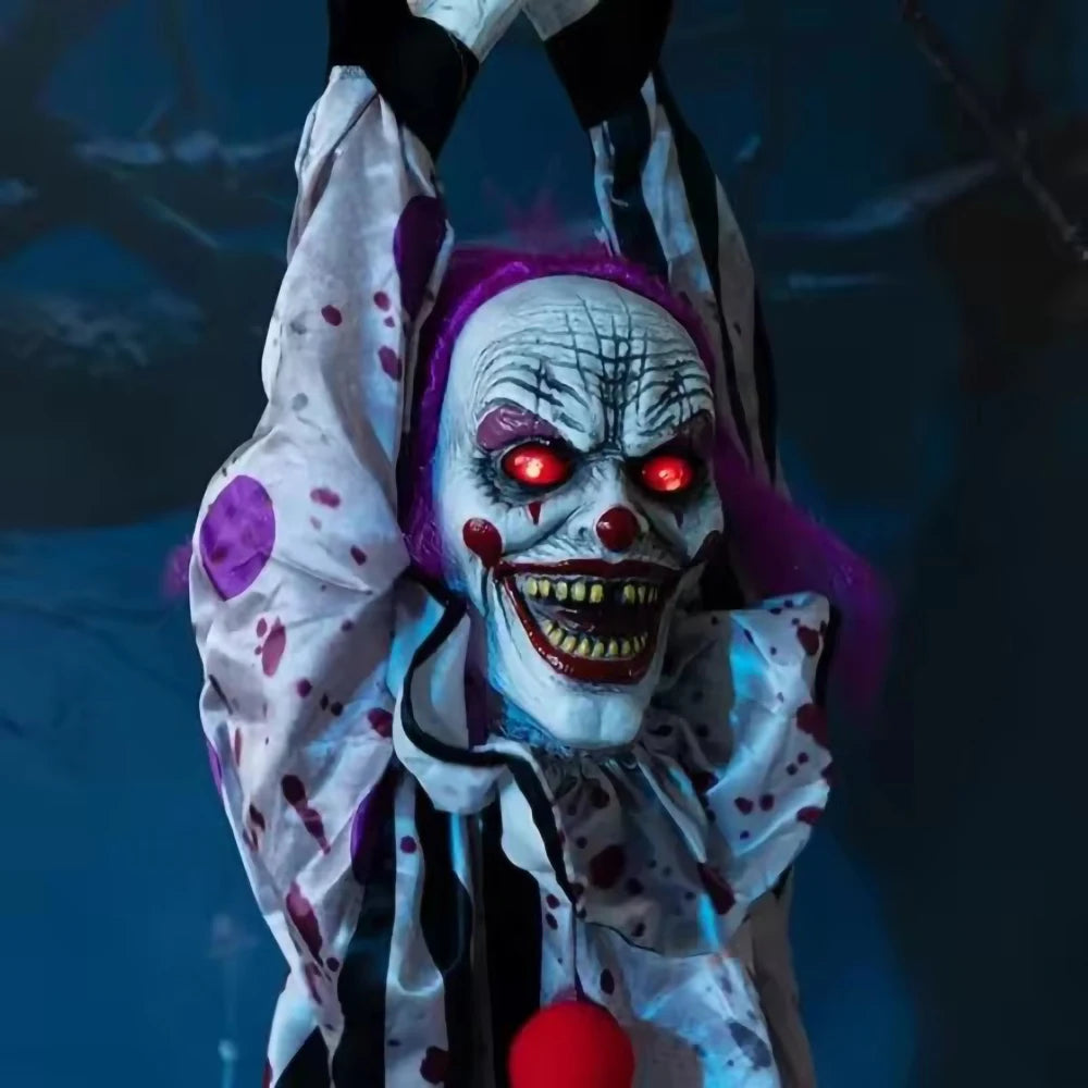 Voice-Activated Hanging Ghost Clown