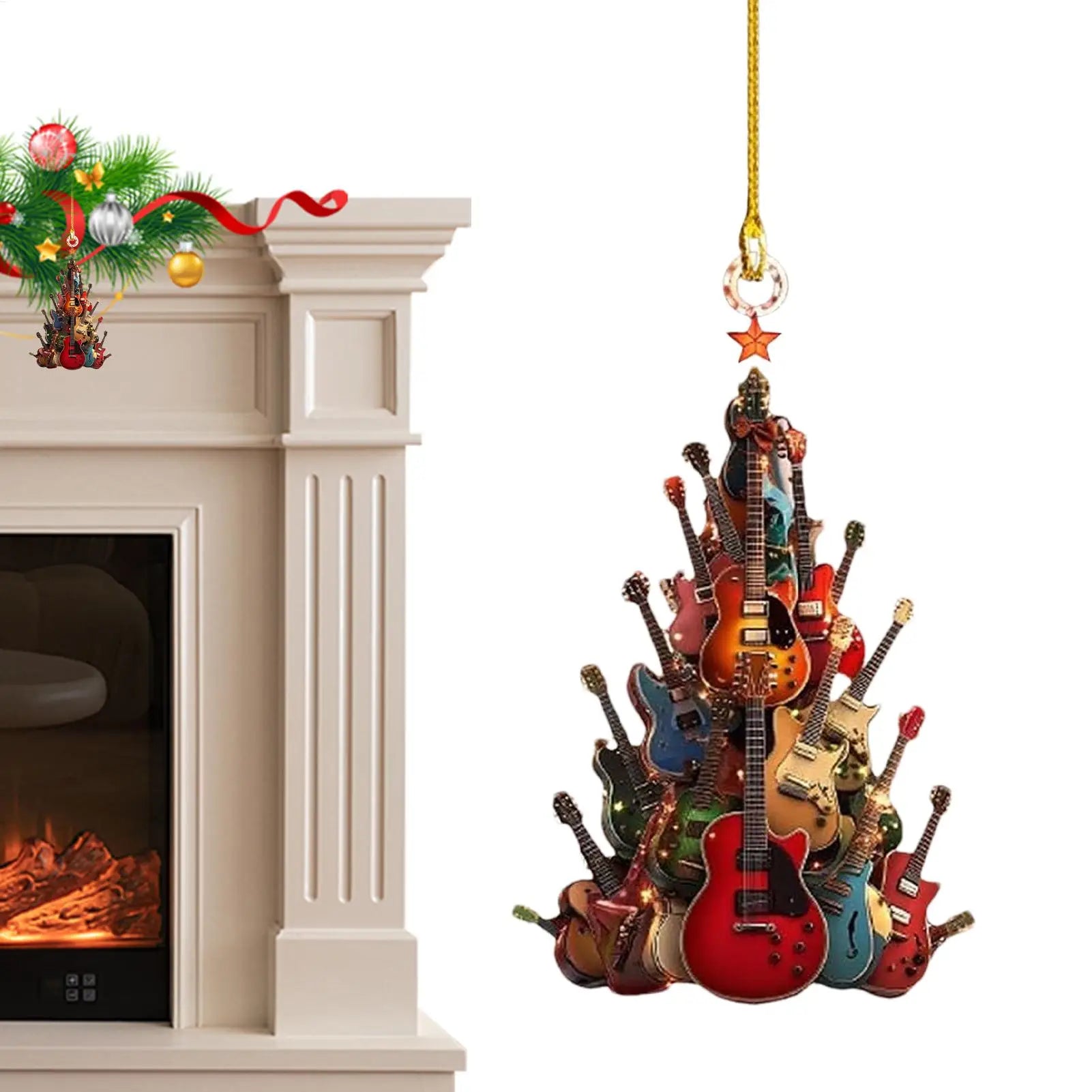 Guitar Christmas Tree Ornament