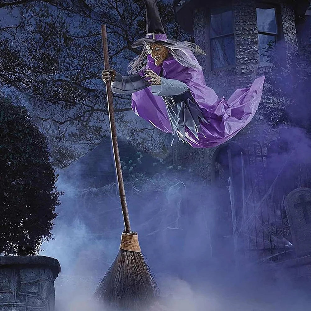 Flying Witch with Broom