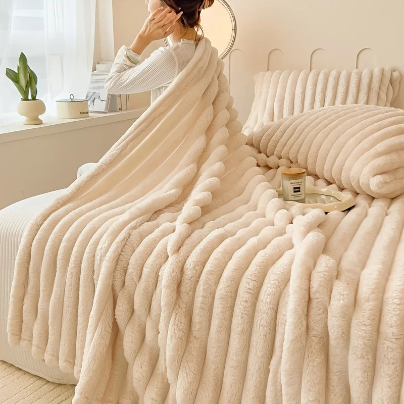 Imitation Rabbit Fur Blanket