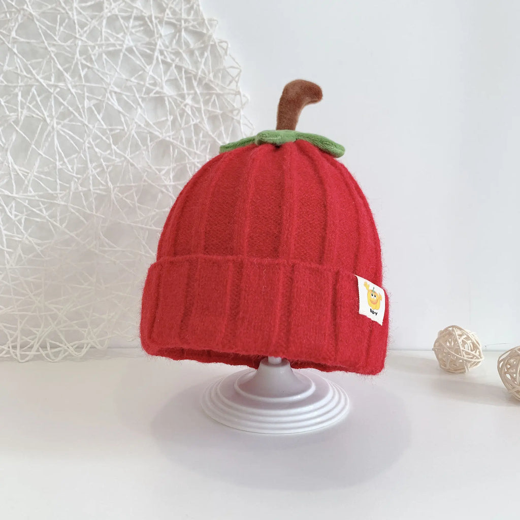 Halloween Baby Pumpkin Hat Infant Kids Pumpkin Beanie Cute Knitted Hat Newborn Beanie Baby Boy Girl 5M-3Y Thanksgiving Cap