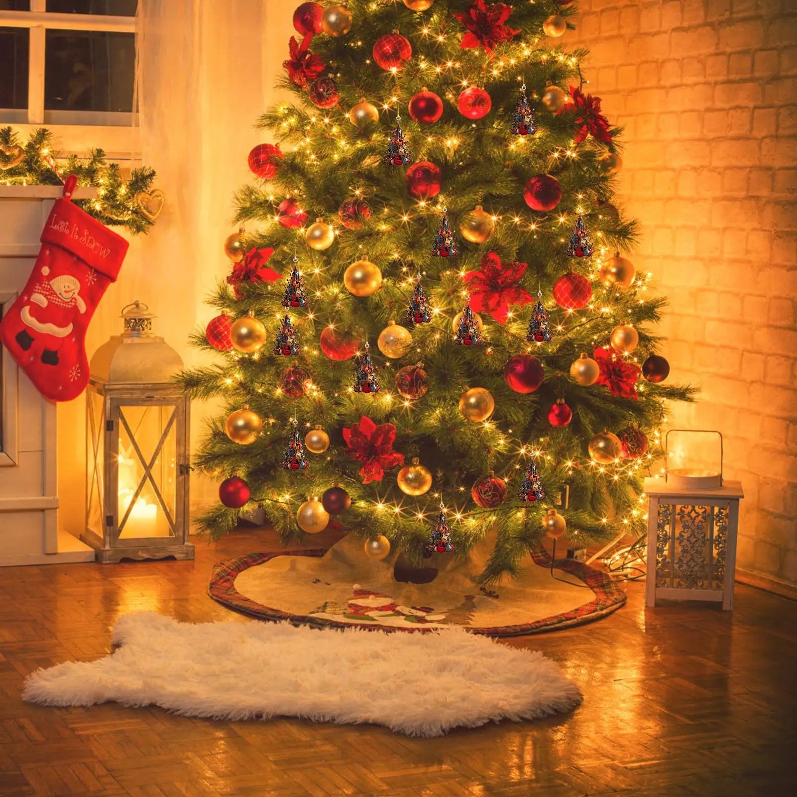 Guitar Christmas Tree Ornament