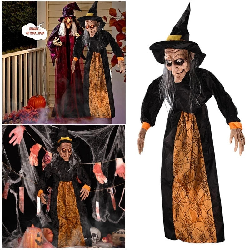 Halloween Witch With Glowing Eyes
