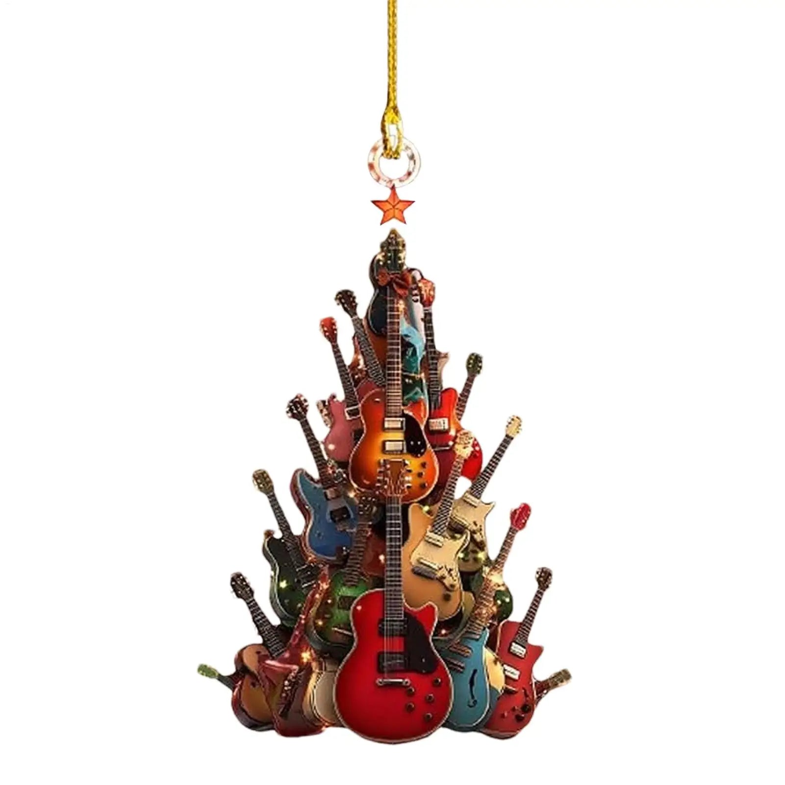 Guitar Christmas Tree Ornament
