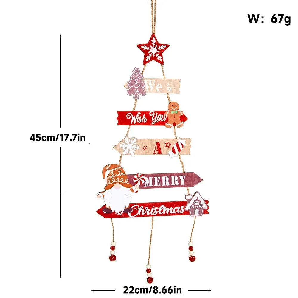 Hanging Wooden Christmas Wall Ornaments
