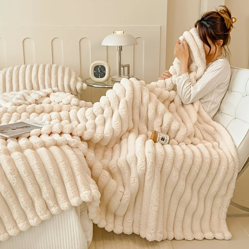 Imitation Rabbit Fur Blanket