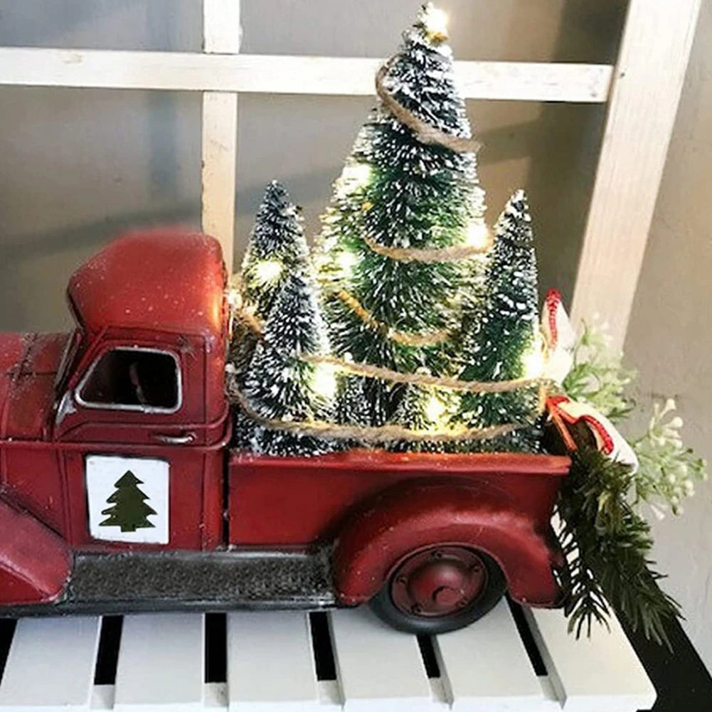 Classic Red Truck with Lights