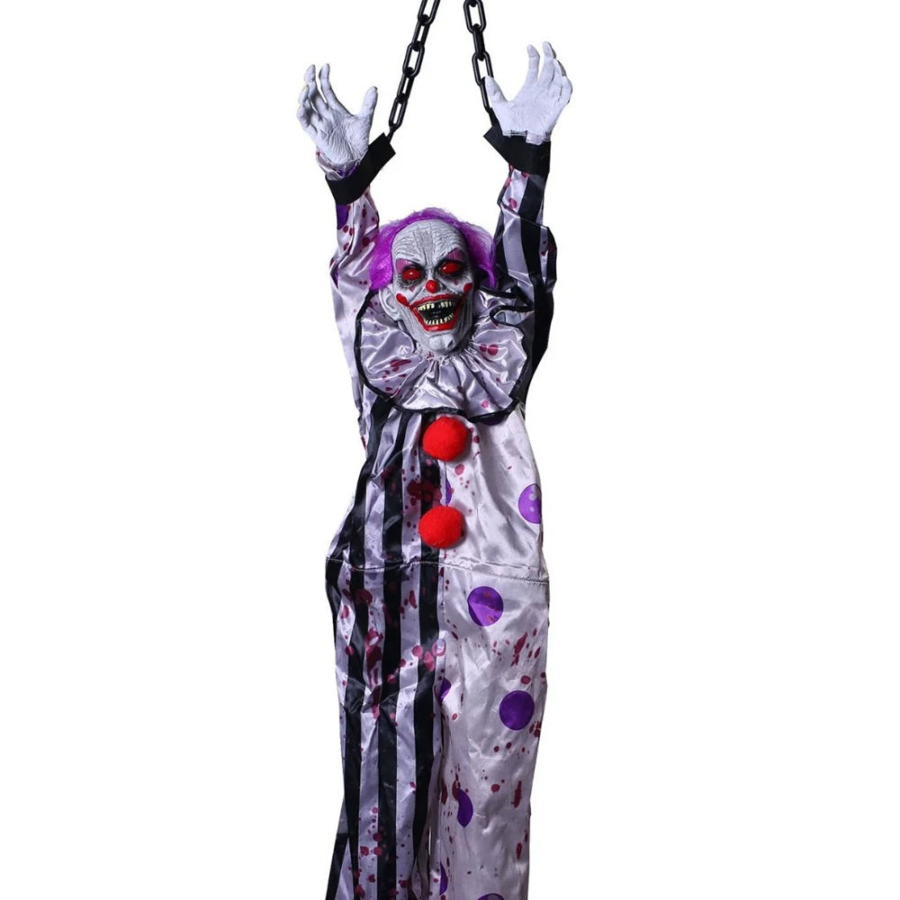 Voice-Activated Hanging Ghost Clown