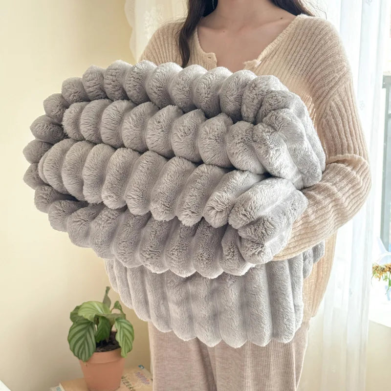 Imitation Rabbit Fur Blanket