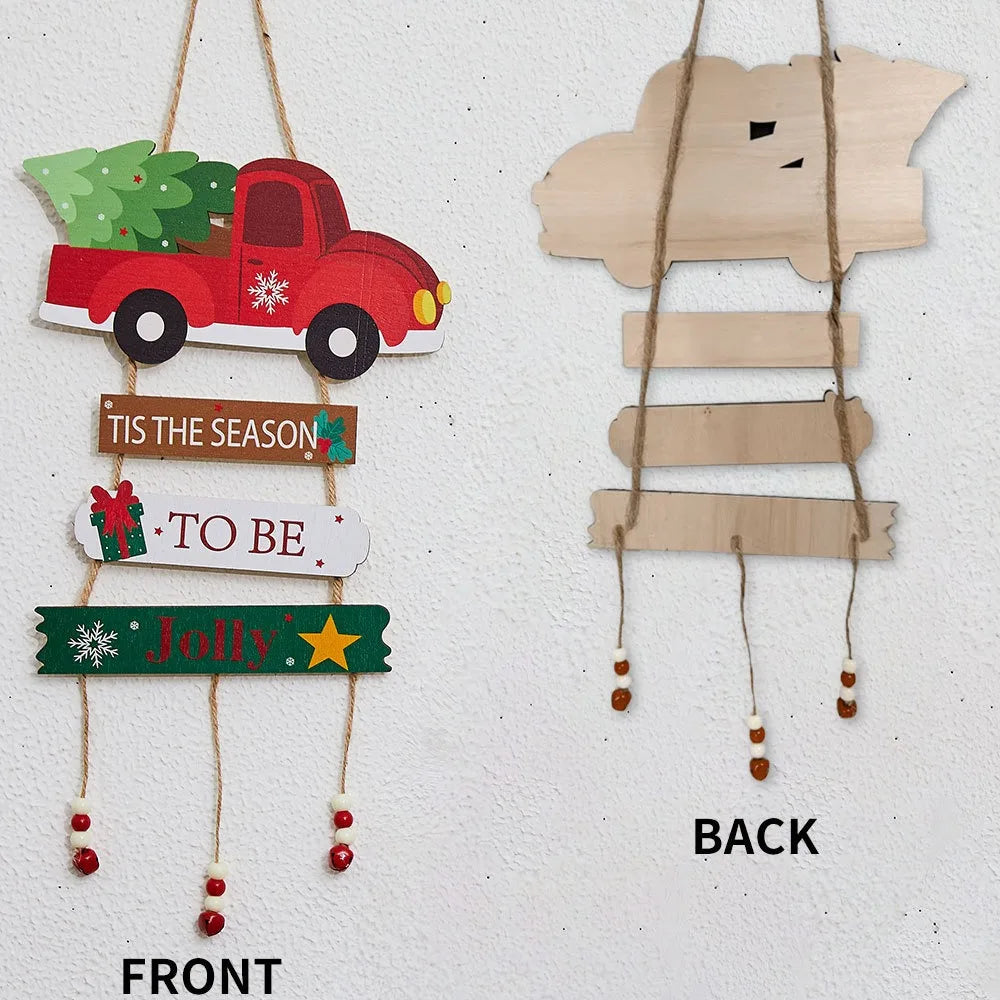 Hanging Wooden Christmas Wall Ornaments