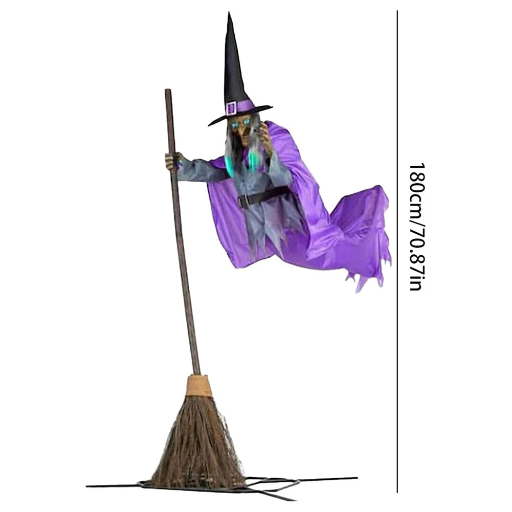Flying Witch with Broom