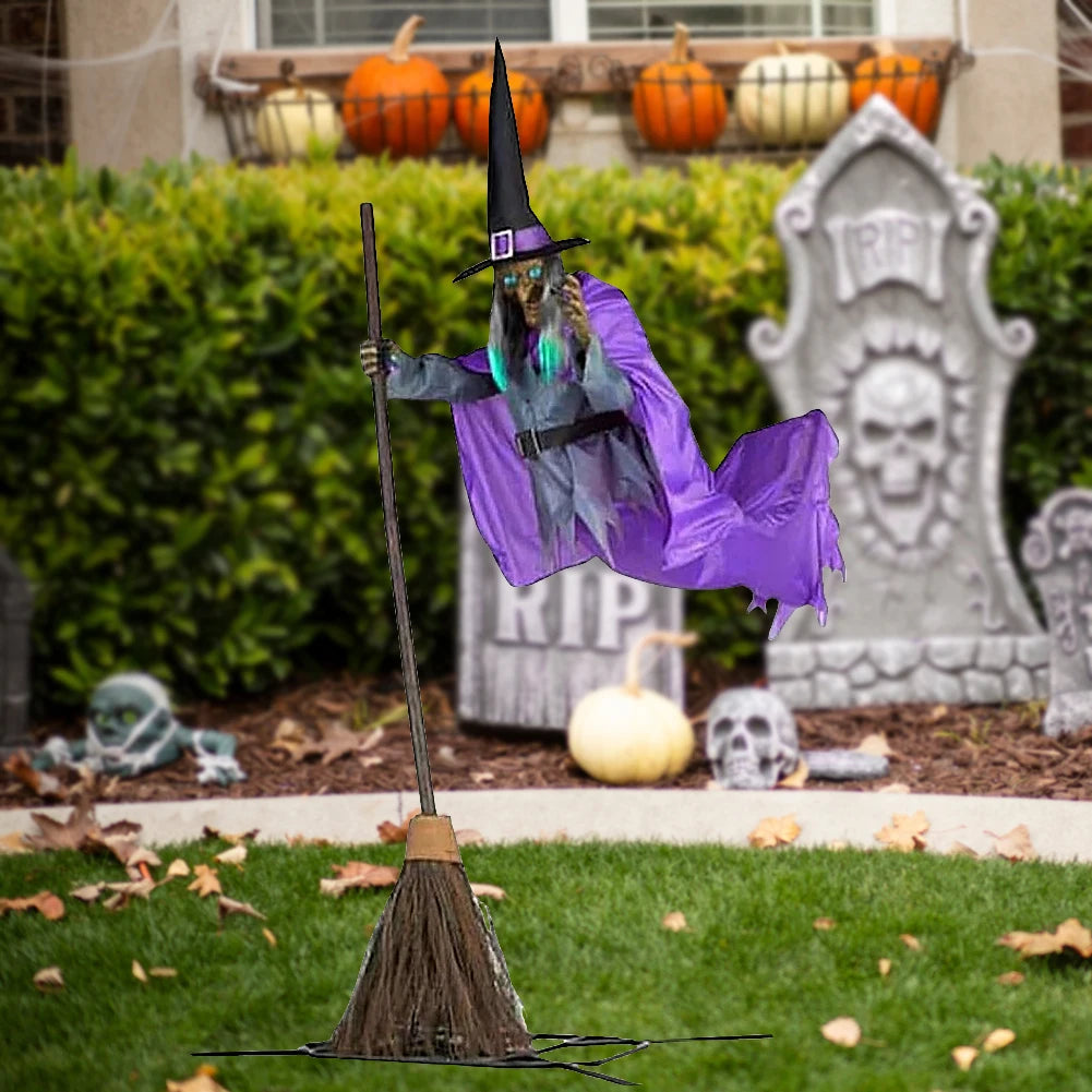 Flying Witch with Broom