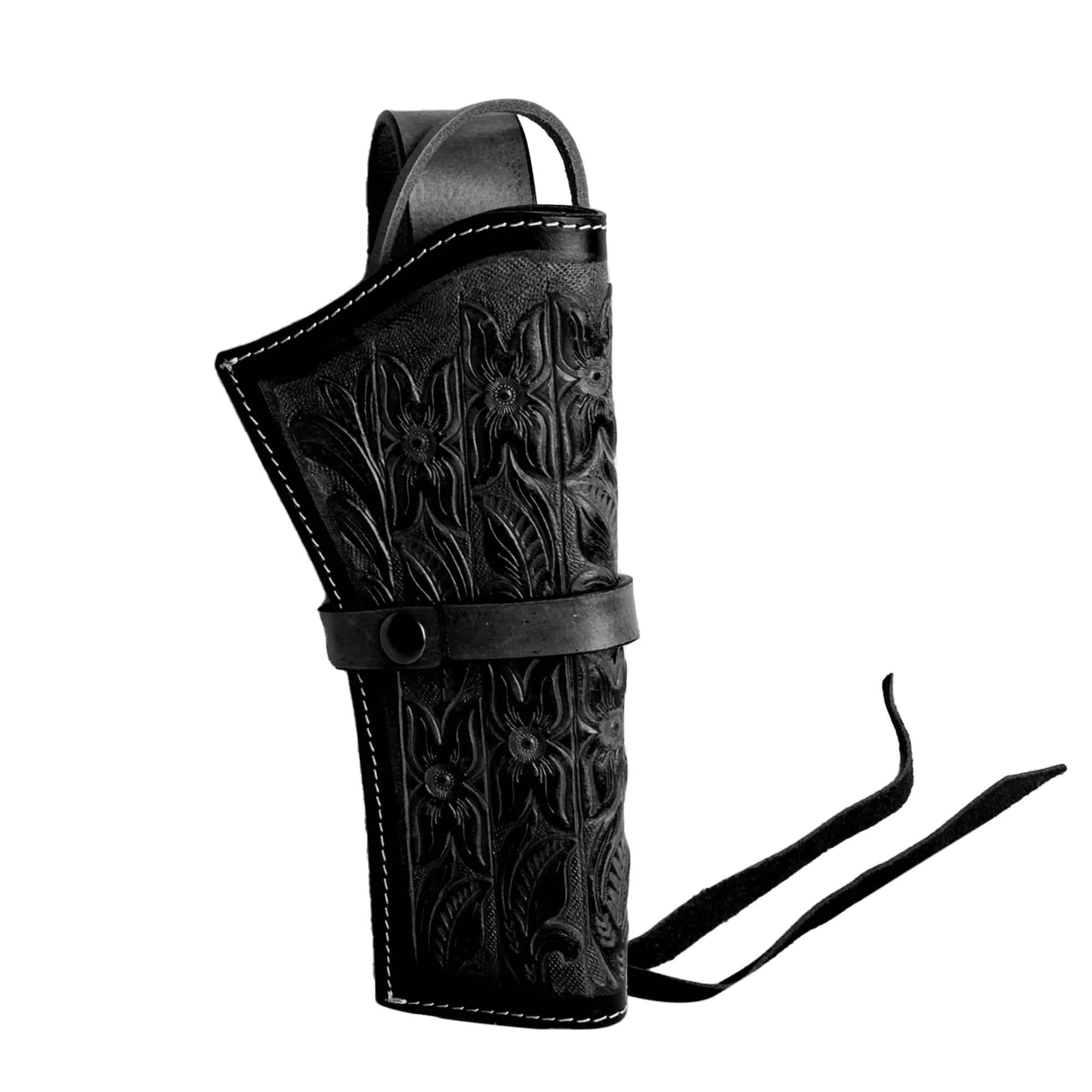 Hulara Leather Western Gun Holster for 4.75" and 5.5" Barrel Revolvers
