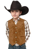 Retro Boys Suede Vest