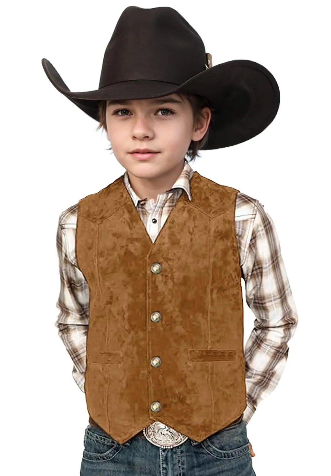 Retro Boys Suede Vest