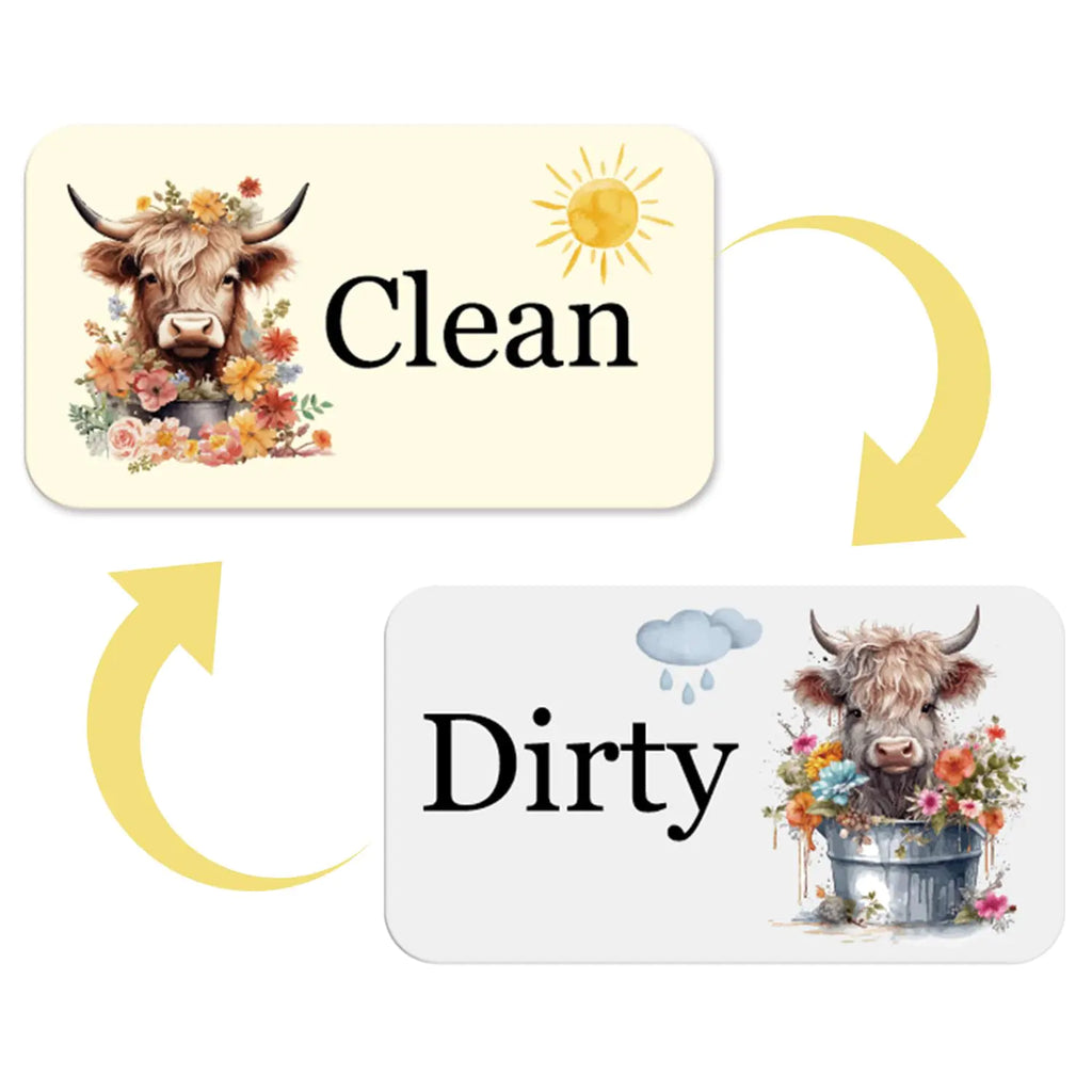 Highland Cow Dish Washer Magnet