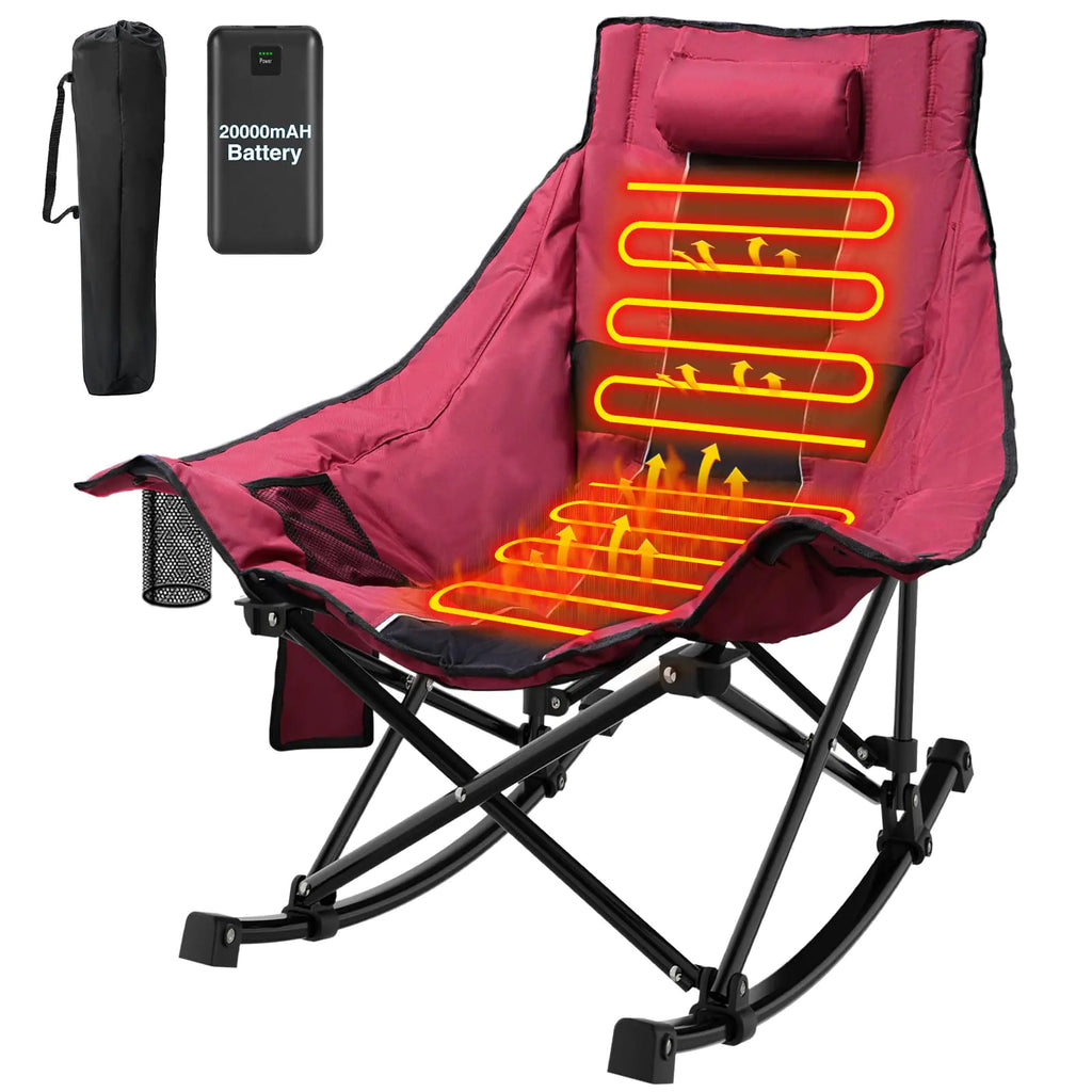 Heated Camping Rocking Chair