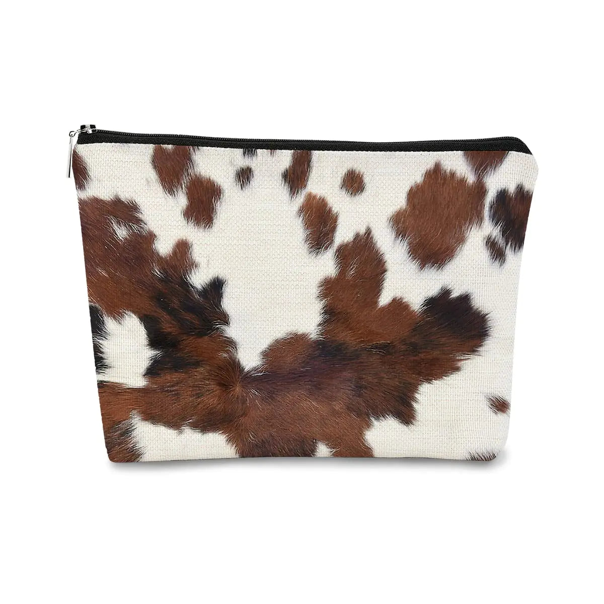 Cow Print Makeup Bag