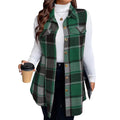 Women's Plaid Flannel Vest (Medium)