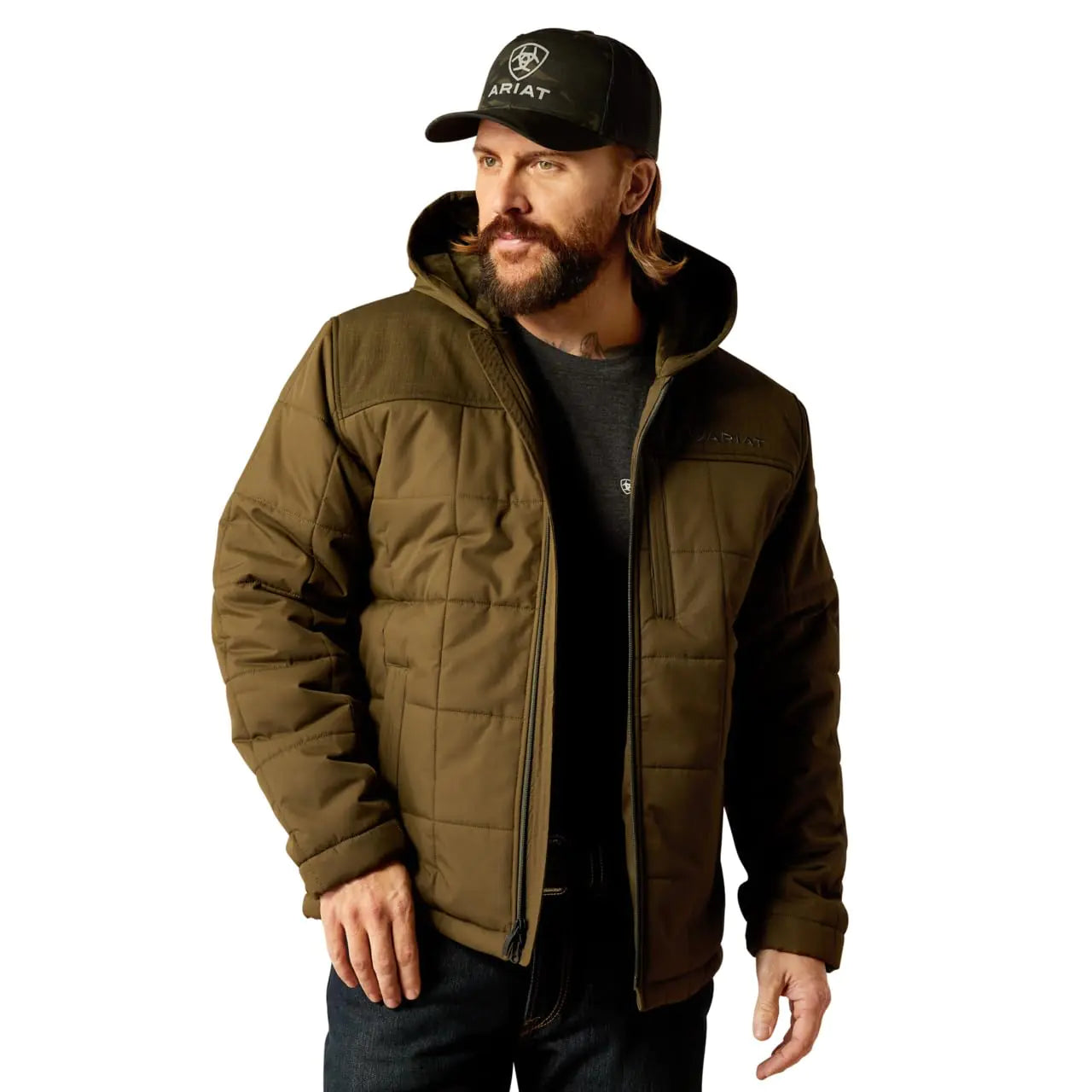 ARIAT Mens Crius Hooded Insulated Jacket